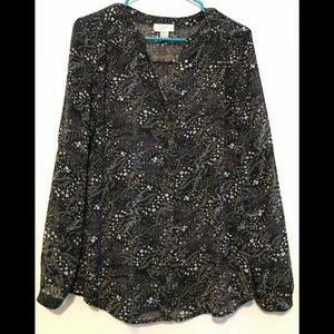 Black blouse from Loft